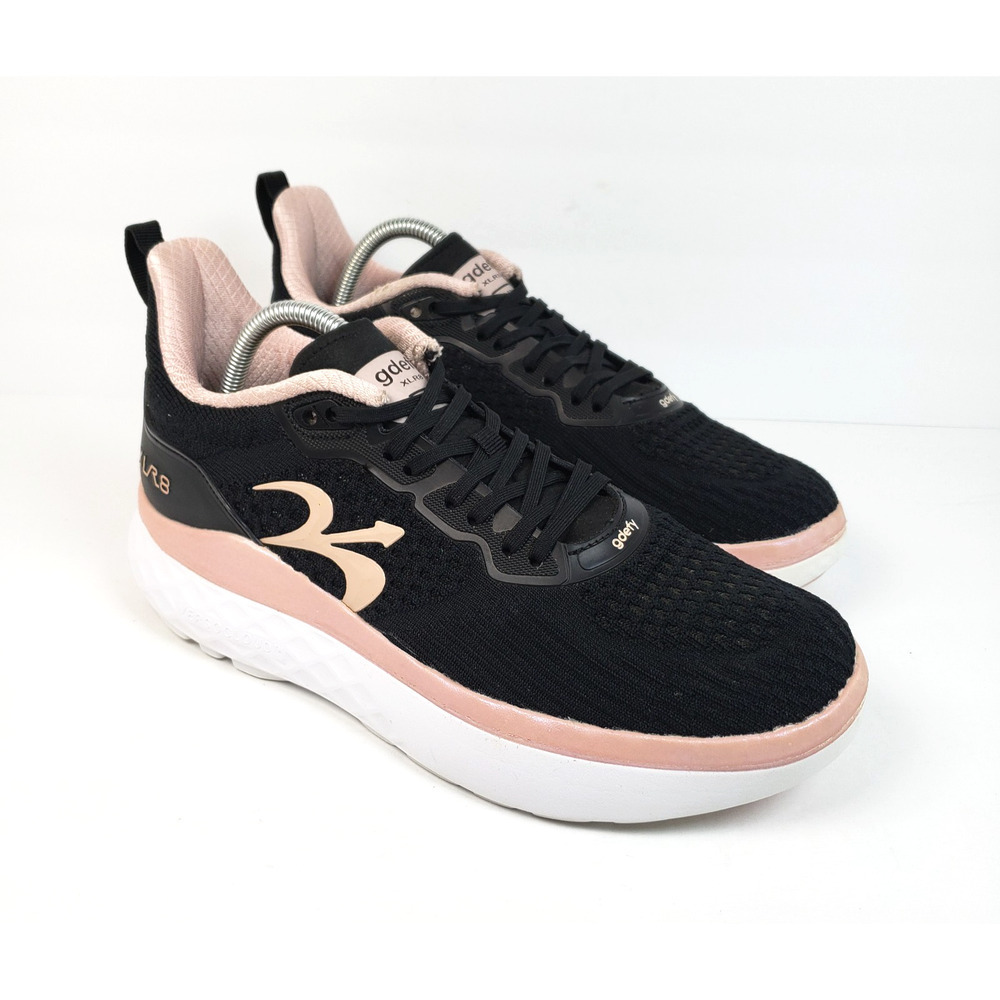 Gdefy Gravity Defyer XLR8 Run Womens Size 11 Black Pink Walking Sneaker Shoes